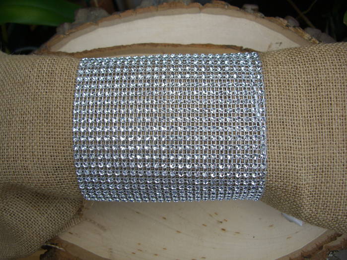 DIY Diamond Mesh Chair Sash Bands