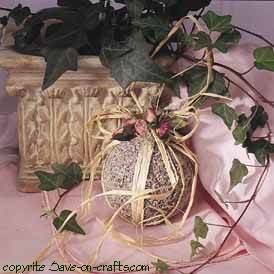 DIY 10 minute Lavender Pomander Ball