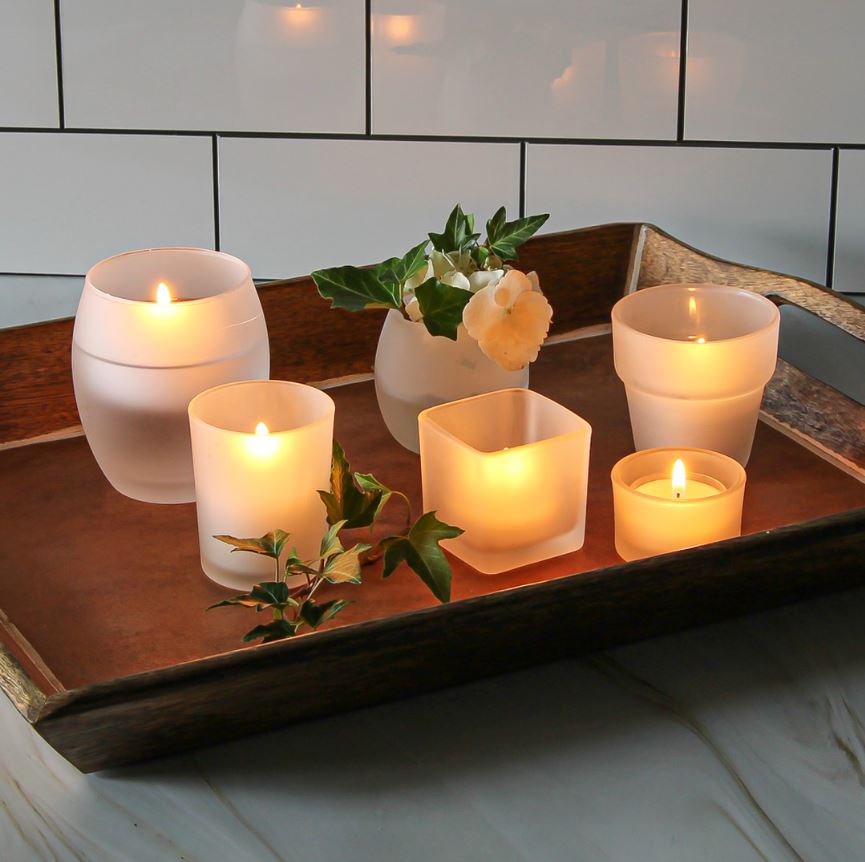 Frosted Votive Holders