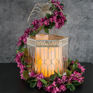 2 of 2: Faux Bougainvillea Garland 72"