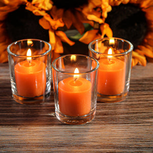 3 of 4: Richland Votive Candles Unscented Orange 10 Hour Set of 144
