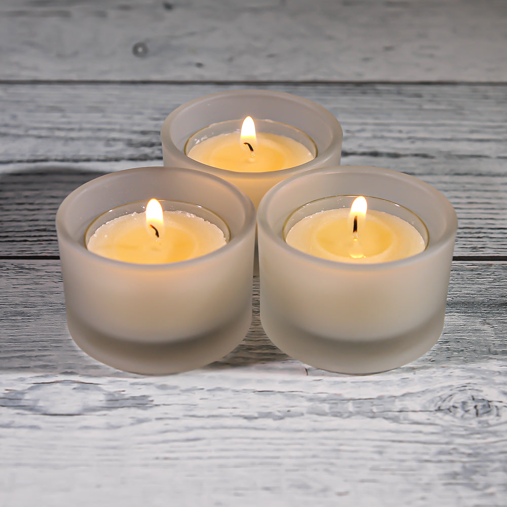 Richland Clear Cup Tealight Candles Ivory Vanilla Scented Set of 50 - view 1