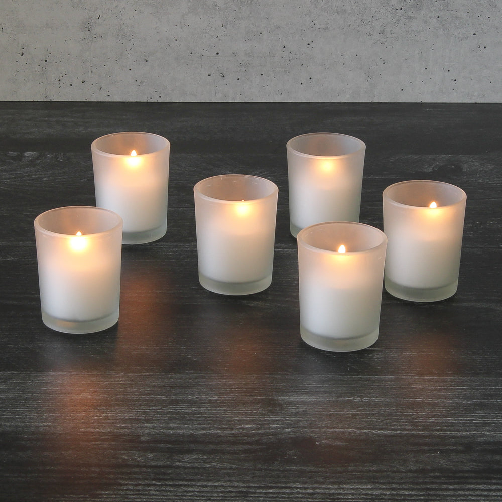Richland Votive Candles & Eastland Frosted Votive Holders Set of 72
