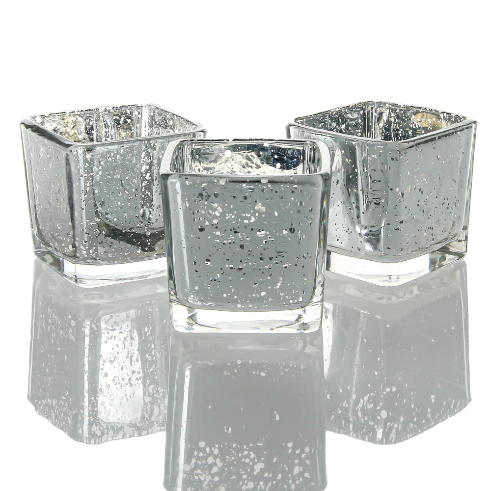 Richland Silver Mercury Square Votive Holder Set of 72 - view 2