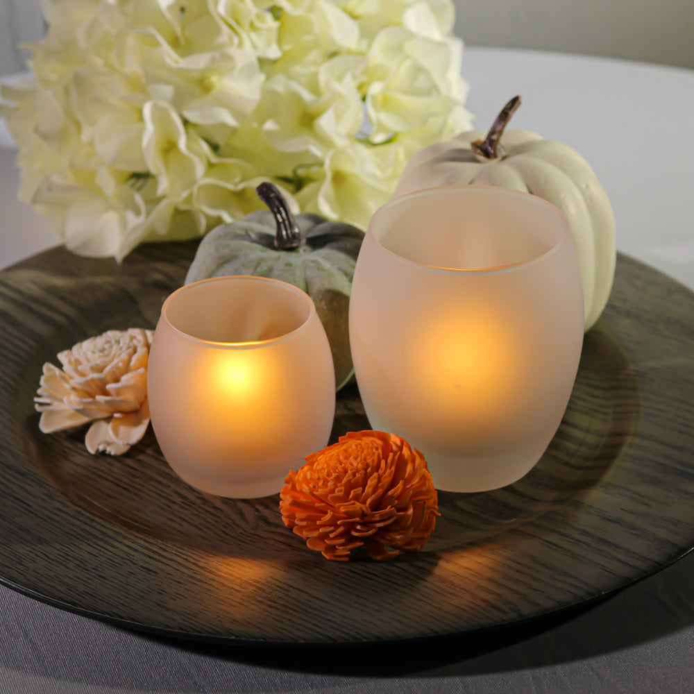 Eastland Petite Hurricane Votive Candle Holder Frosted Set of 12 - view 2