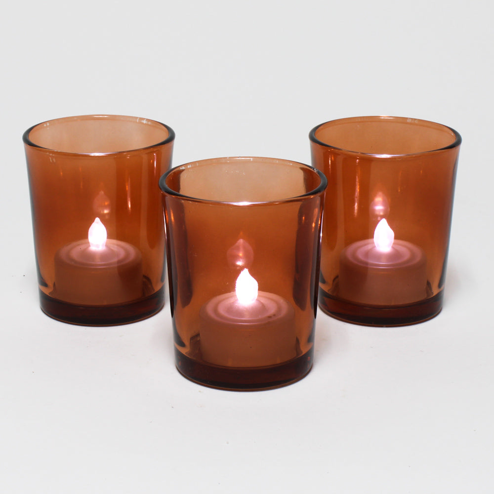 Eastland Votive Holder Amber Set of 12 - view 2