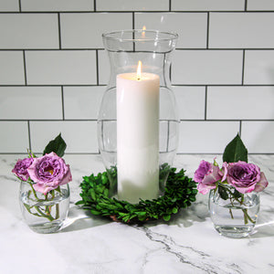 3 of 4: Richland Pillar Candles 3"x9" White Set of 6