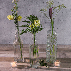 4 of 4: Richland Vintage Square Glass Bottle Clear