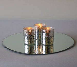 2 of 3: Eastland Round Table Mirror 12" Set of 10