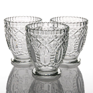 2 of 3: Richland Royal Textured Glass Votive Holder Petite Clear