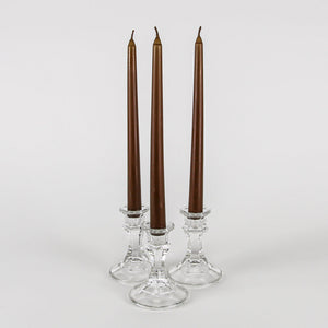 1 of 2: Richland Taper Candles 10" Brown