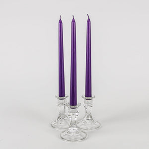 1 of 3: Richland Taper Candles 10" Purple