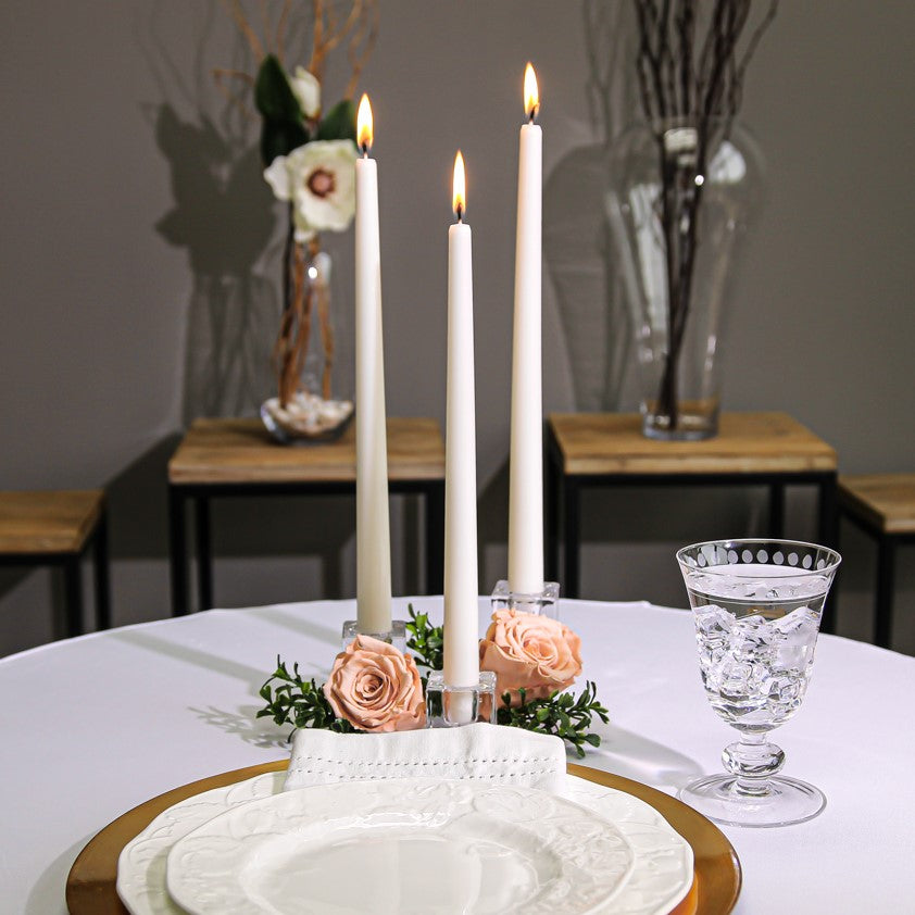 Richland Taper Candles 12" White Set of 10 - view 2