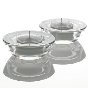 1 of 2: Eastland Chunky Tealight Candle Holder Clear