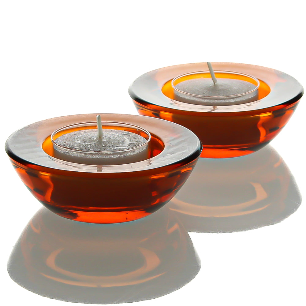 Eastland Chunky Tealight Candle Holder Amber - view 1