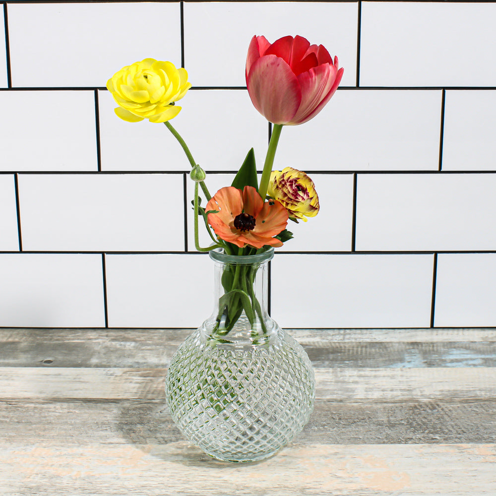 richland textured glass perfume vase set of 24