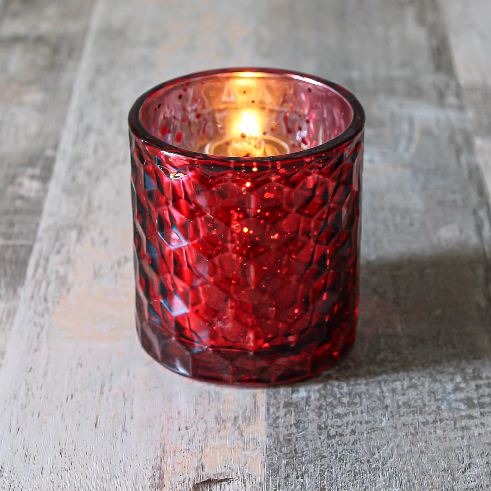 Richland Votive Holder Honeycomb Red Mercury - view 2