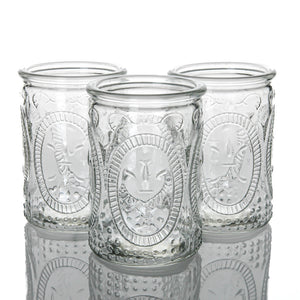 1 of 4: Richland Candle Holder and Vase Textured Glass Tall