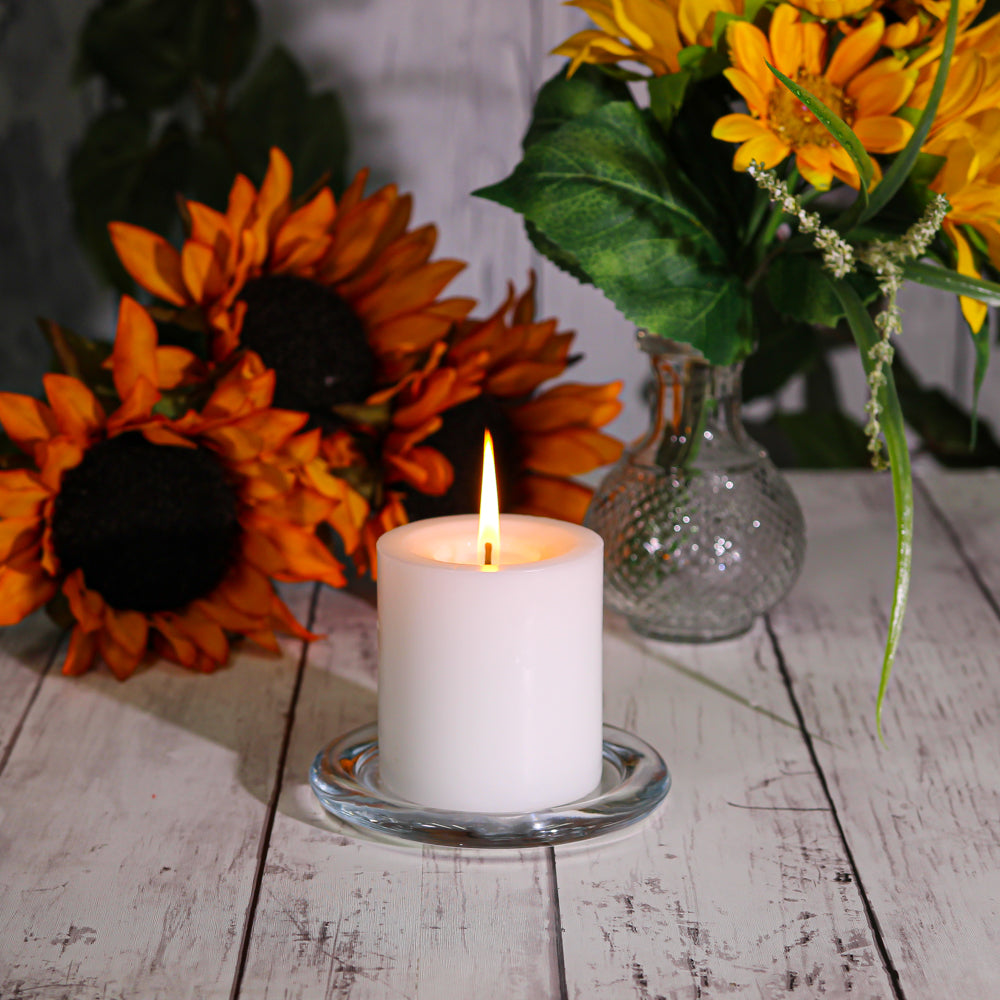 Richland Pillar Candles 3"x3" White Set of 24