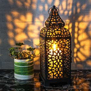 7 of 7: richland black moroccan temple metal lantern