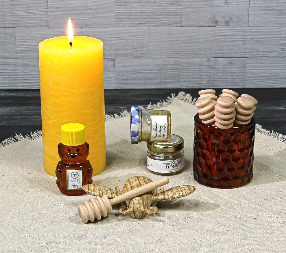 Richland Amber Chunky Honeycomb Glass Votive & Tealight Holder Set of 48 - view 3