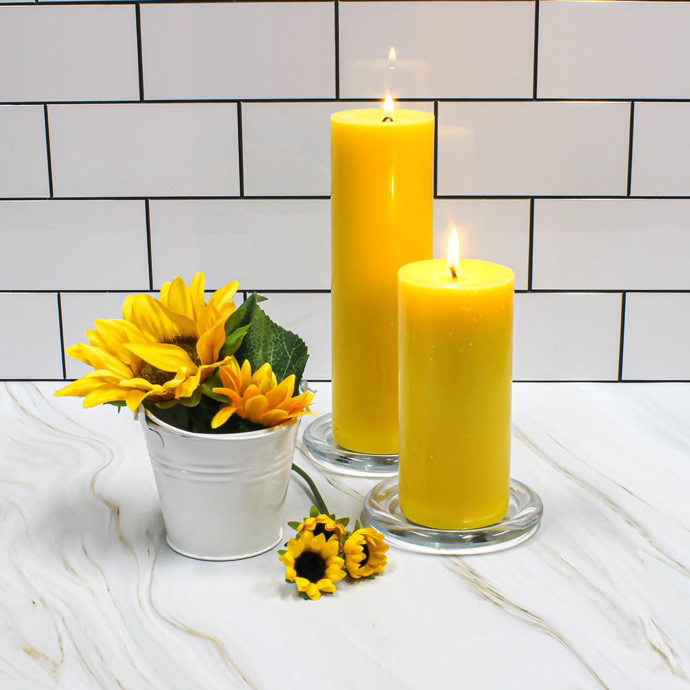 Richland Pillar Candle 3"x9" Yellow - view 3