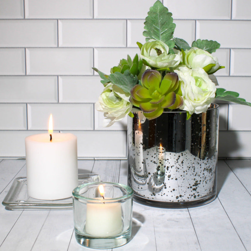 Richland Pillar Candle 3"x3" White - view 6