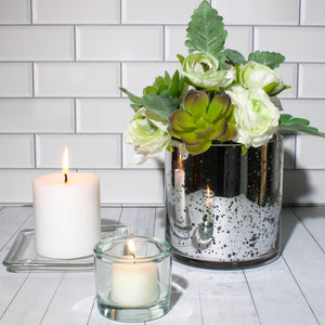 5 of 5: Richland Pillar Candles 3"x3" White Set of 12