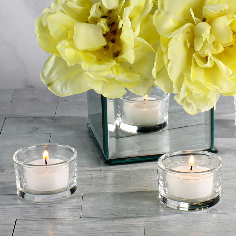 Richland Clear Cup Tealight Candles White Unscented Set of 50 - view 7