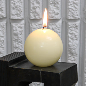 2 of 4: Richland Sphere Candle 3" Ivory