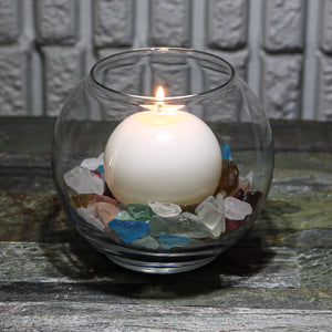 2 of 3: Richland Sphere Candle 3" White