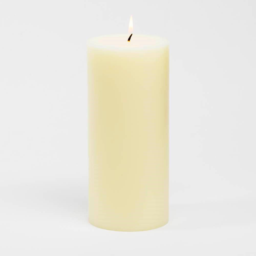 Richland 4" x 9" Ivory Pillar Candle