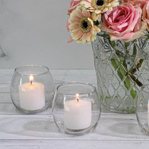 2 of 5: Richland Votive Candles Unscented White 10 Hour Set of 12