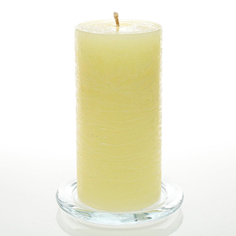 Richland Rustic Pillar Candle 3"x 6" Ivory - view 1