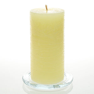 1 of 3: Richland Rustic Pillar Candle 3"x 6" Ivory