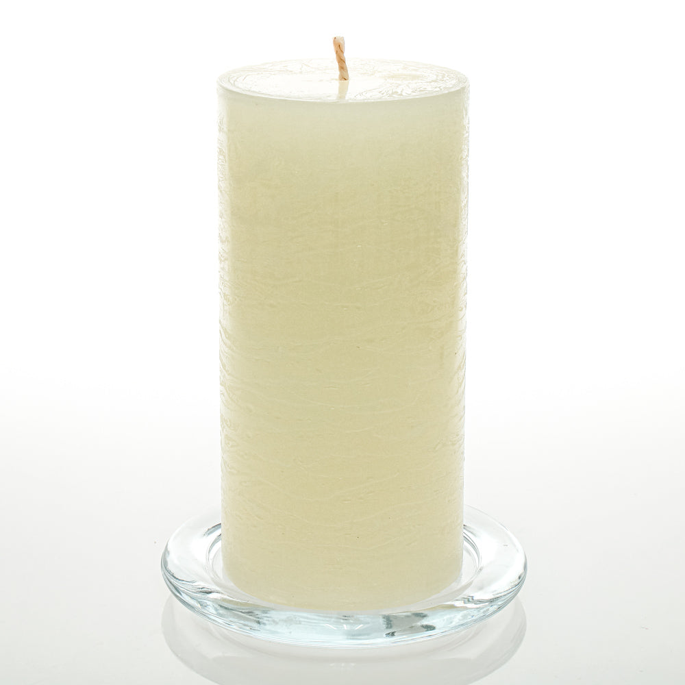 Richland Rustic Pillar Candle 3"x 6" Light Ivory - view 1