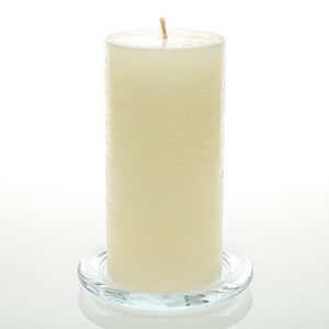 1 of 3: Richland Rustic Pillar Candle 3"x 6" Light Ivory