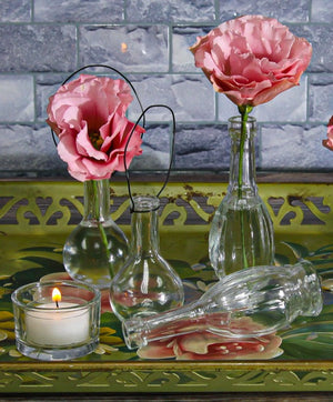 4 of 5: Richland Vintage Bubble Bud Vase Set of 12