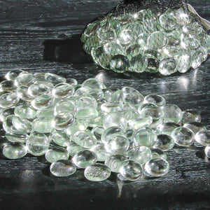 6 of 8: Eastland Flat Gem Vase Filler Clear 