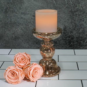 2 of 5: richland flameless led pillar candle 3 x 3 white