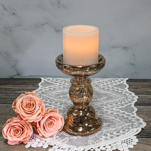 4 of 5: richland flameless led pillar candle 3 x 3 white
