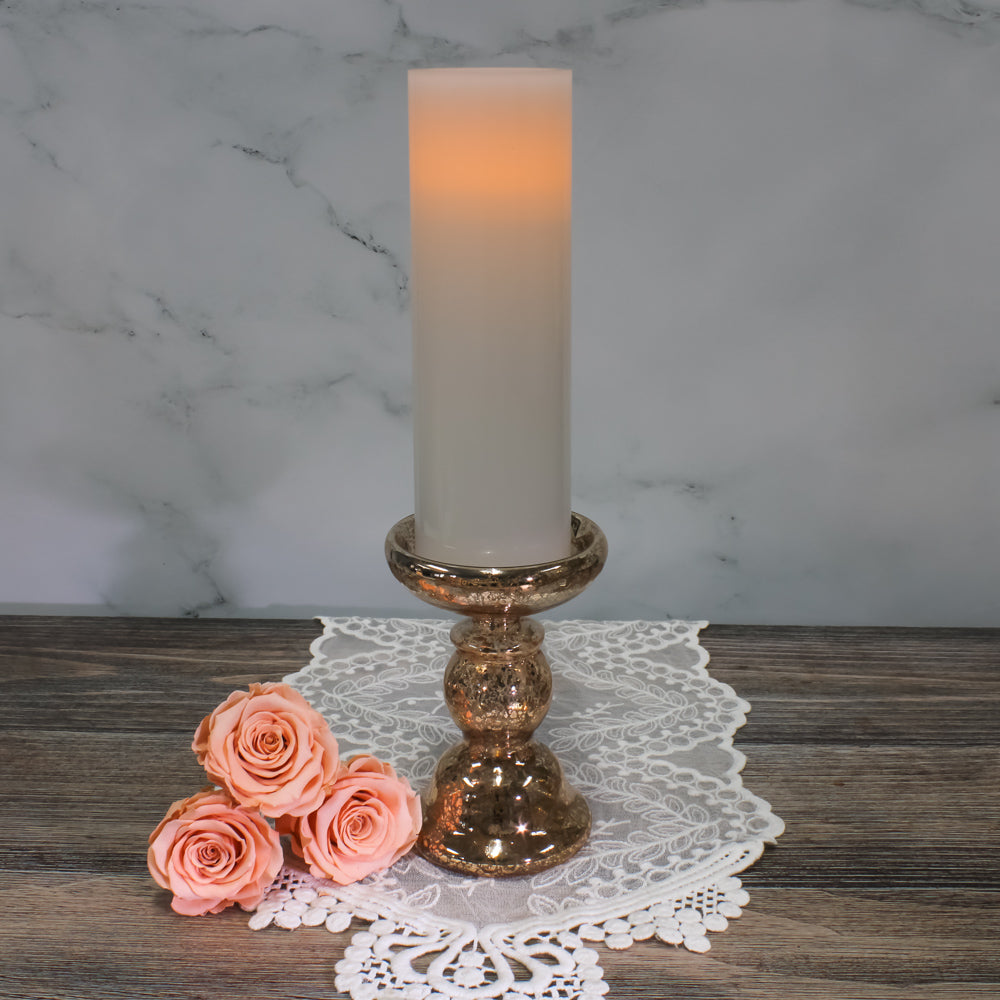 Richland Flameless LED Pillar Candles 3"x9" White Set of 6 - view 2