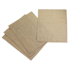1 of 3: Pack of 6 Burlap Laminated Craft Sheets 8.5x11