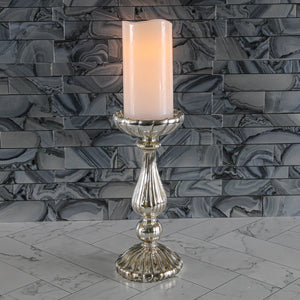 2 of 5: Richland Flameless LED Wavy Top Pillar Candle White 3"x6" Set of 6