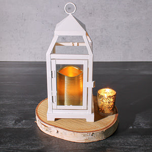 3 of 4: Richland Gold Metallic Wavy Top LED Candle