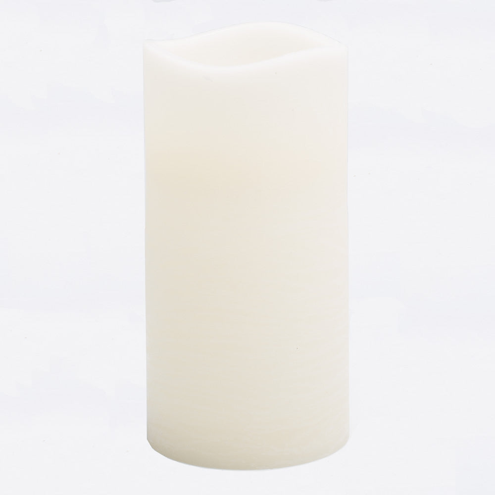 richland led big pillar candles ivory 6 x 12 - view 1