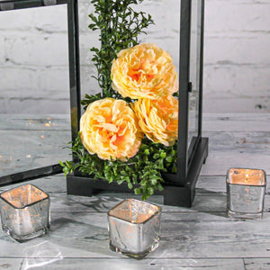 3 of 4: Richland Silver Mercury Square Votive Holder Set of 12