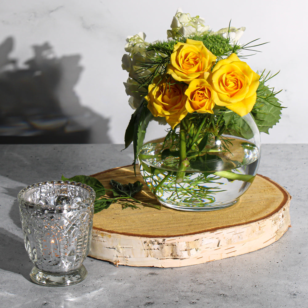Eastland Bubble Ball Vase 5.5" Set of 4