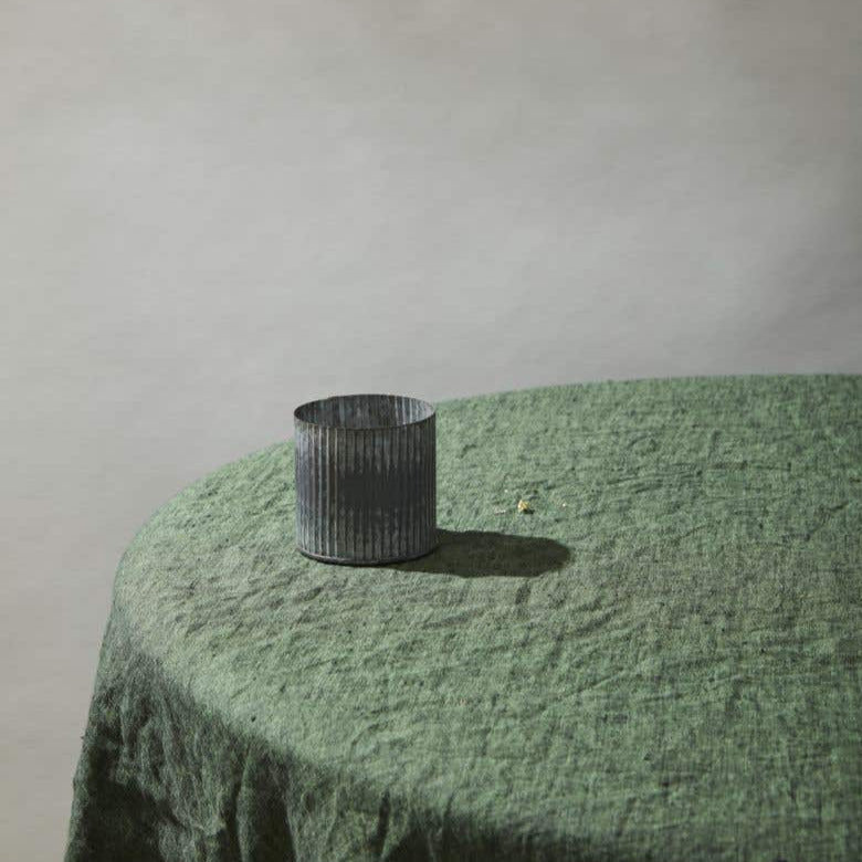 Norah Corrugated Zinc Pot Vase 3.25"x3" Set of 6 - view 4