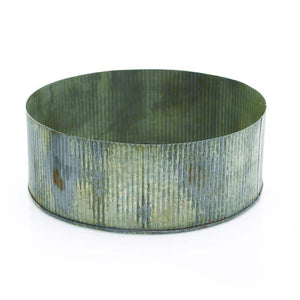 1 of 4: Norah Corrugated Zinc Pot Bowl 4" x 10"